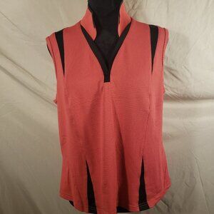 Women's Bette & Court Sleeveless Top, L, Coral